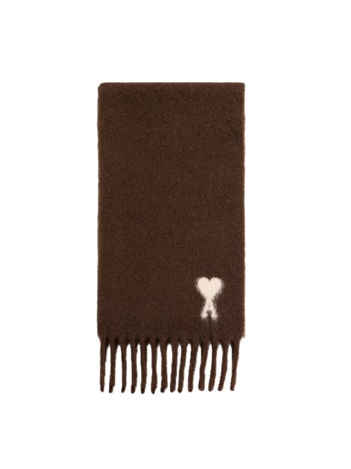Ami Alpaca Ami de Coeur sciarpa Ami Paris | USF673.AW00042221 MARRONCHOCOLAT